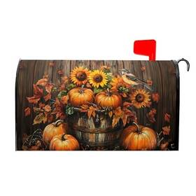 Pqfpqf99250428 Miaoquhe Fall Mailbox Covers Magnetic Standard Size 21x18 Inch Autumn Pumpkins Sunflower