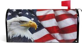 Mmstyle 313113459437 Wamika Patriotic Eagle American Flag Mailbox Covers Standard Size Memorial