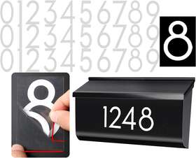 Mn-005 313108627605 2 Inch 30 Pcs Reflective Mailbox Numbers Stickers For Outside Easy Installation