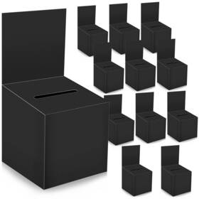 Mojiezuo 682403383081 12 Pack Raffle Box Donation For Fundraising Ballot Cardboard Wit