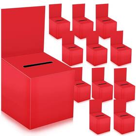Mojiezuo 682403383098 12 Pack Raffle Box Donation For Fundraising Ballot Cardboard With