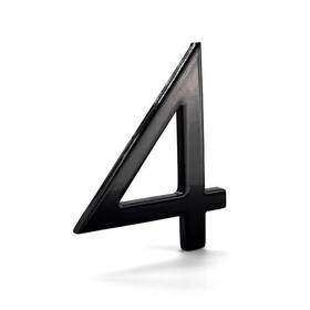 Mhn-08-f-bk1-4 Montague Metal Products 737276010890 Solid Brushed Aluminum Modern Floating Address House Number