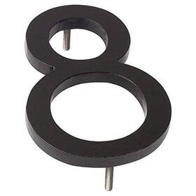 Mhn-08-f-bk1-8 Montague Metal Products 737276010944 Floating House Number 8 Inch X 5.69 0.375 Black