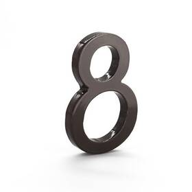 Mhn-08-f-rb1-8 Montague Metal Products 737276011149 Solid Aluminum Modern Floating Address House Numbers 8 Inch Coat