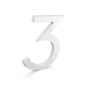 Mhn-08-f-we1-3 Montague Metal Products 737276011491 Solid Brushed Aluminum Modern Floating Address House Numbers