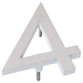 Mhn-08-f-we2-4 Montague Metal Products 737276011606 Solid Brushed Aluminum Modern Floating Address House Numbers