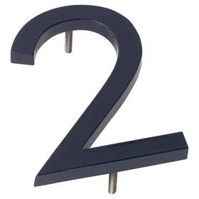 Mhn-12-f-ny1-2 Montague Metal Products 737276016366 Solid Brushed Aluminum Modern Floating Address House Numbers