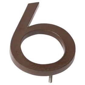 Mhn-12-f-sd1-6 Montague Metal Products 737276017608 Solid Brushed Aluminum Modern Floating Address House Numbers