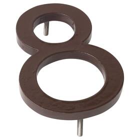 Mhn-12-f-ac1-8 Montague Metal Products 737276017820 Solid Brushed Aluminum Modern Floating Address House Numbers