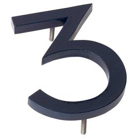 Mhn-16-f-ny1-3 Montague Metal Products 737276018872 Solid Brushed Aluminum Modern Floating Address House Numbers