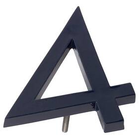 Mhn-24-f-ny1-4 Montague Metal Products 737276026716 Solid Brushed Aluminum Modern Floating Address House Numbers