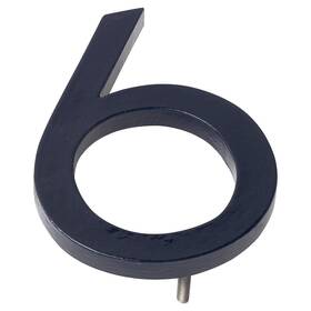 Mhn-24-f-ny1-6 Montague Metal Products 737276026730 Solid Brushed Aluminum Modern Floating Address House Numbers