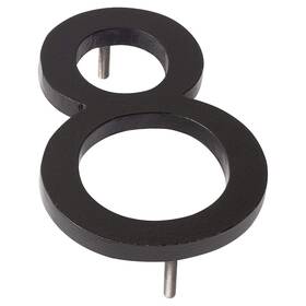 Mhn-24-f-bk1-8 Montague Metal Products 737276027157 Solid Brushed Aluminum Modern Floating Address House Numbers