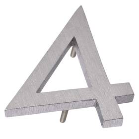 Mhn-08-f-ba1-4 Montague Metal Products House Numbers 8 Inch Polished Brushed Aluminum