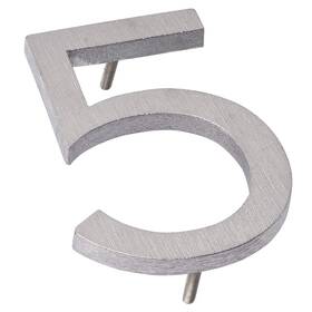 Mhn-08-f-ba1-5 Montague Metal Products House Numbers 8 Inch Polished Brushed Aluminum