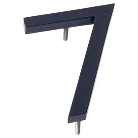 Mhn-08-f-ny1-7 Montague Metal Products Solid Brushed Aluminum Modern Floating Address House Numbers