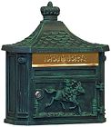 4460grn Mounted Mailbox Industries Salsbury Surface Green Victorian