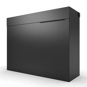 Mv100 Movo Home 627987429664 Mailbox Modern Wall Mounted Herman Black
