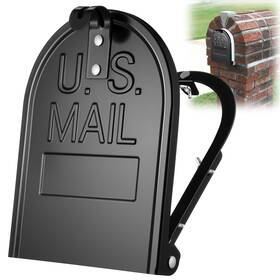 Dd-moxweyeni-1868 Moxweyeni Mailbox Door Replacement Kit For Standard Brick - 6.25 Inch X 8 Black
