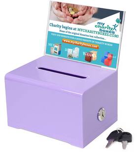 My Charity Boxes 636601431402 Donation Collection Ballot Box Ticket And Drawing Voting Or Comment Office