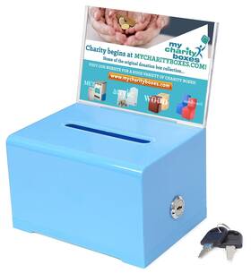 My Charity Boxes 636601431457 Donation Collection Ballot Box Ticket And Drawing Voting Or Comment Office
