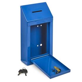 My Charity Boxes 636601432188 Metal Donation Box Steel Collection Office Suggestion Secure