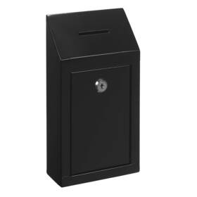 My Charity Boxes 636601432195 Metal Donation Box Steel Collection Office Suggestion Secure