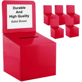 My Charity Boxes 722512254589 Raffle Ticket Donation Collection Ballot Box Reusable Sturdy Thick Cardboard