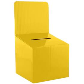 My Charity Boxes 722512254701 Raffle Ticket Box Donation Collection Ballot Reusable Sturdy Thick Cardbo