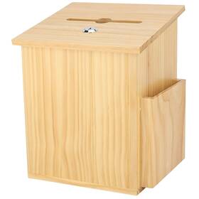 My Charity Boxes 722512254848 Wood Donation Collection Box Office Suggestion Ballot With Wide S