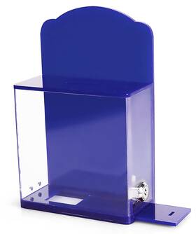 Ac-04 My Charity Boxes Acrylic Donation Suggestion Collection Box For Wall Mounted Or Retail Counter