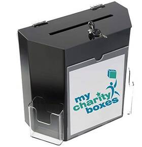Ac-36 My Charity Boxes Mcb Donation Collection Office Suggestion Acrylic Ballot Box 9 X 8 Inch With