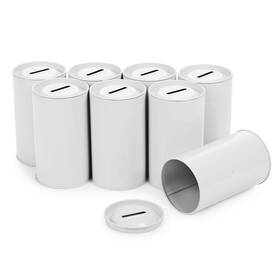Tin-10 My Charity Boxes Cylinder Tin Donation Coin Collection Tube Ticket And Suggestion Box
