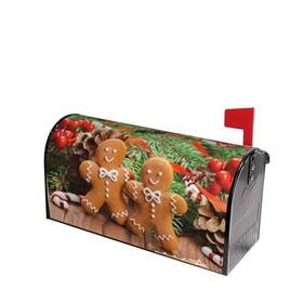 Mylantu 639887561818 Christmas Gingerbread Man Cookies Mailbox Covers Magnetic 21x18 In # 2