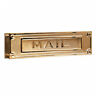 4075b N-a Salsbury Industries Brass Finish Mail Slot Deluxe Solid 0820996444165