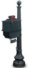 N1021785 Postal Products Black Unlimited Beaumont Mailbox With Post 190684510626
