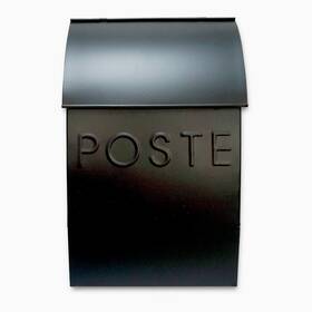 Nach 692000100356 French Mailboxes For Outside Wall Mount 15 X 9.5 4 Inches Black Moun
