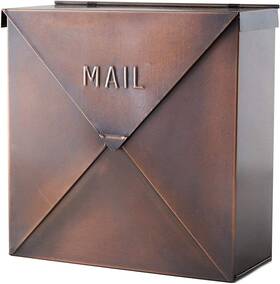 Nach 771567461381 Mailboxes For Outside Wall Mount 10 X 4 Inch Antique Copper Mail Bo