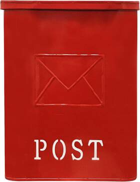 Nach 881391001179 Mailboxes For Outside Wall Mount 9.5 X 4.72 14.96 Inch Red Mailbox
