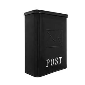 Nach 881391001339 Serena Traditional Post Galvanized Metal Mailbox Wall Mount Mailboxes For Out