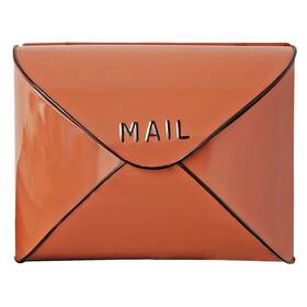 Nach 881391005108 Envelope Wall Mount Mailbox Maximum Rust Protection Metal Terracotta Mai
