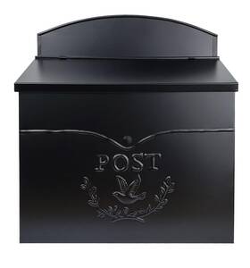 Nach 881391007218 Wall Mount Mailbox 11.5 X 5 13 Inches Black Mailboxes For Outside Waterp