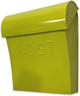 Nach 881391018313 Vicki Pistio Green Mailboxes For Outside Wall Mount Weather Resistant Metal Mail