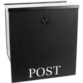 Nach 881391031176 Locking Mailbox 12.7 X 11.9 6 Inch Black Waterproof Mailboxes Fo