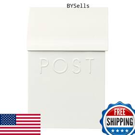 B0083fcgvk Nach Milano White Outdoor Wall Mount Mailbox 15x10x4 Inch Waterproof With Newspaper Holder