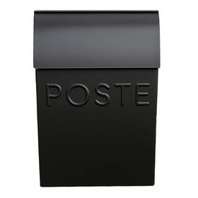 B00kso5zc6 Nach French Wall Mount Mailbox 15x9.5x4 Inch Black Waterproof Outdoor Home