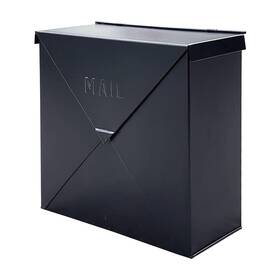 B06xwbv755 Nach Mailboxes For Outside Wall Mount 10x10x4 Black Waterproof Chicago Style Mai