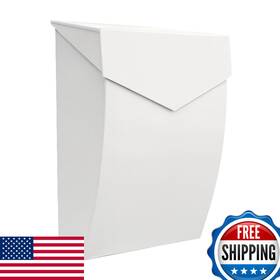 Nach B0czml9p19 Mailboxes For Outside Wall Mount 4.8 X 10 13 Inch White Mounted