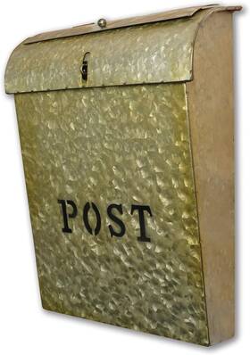 Fz-m1000rd Nach Emily Vintage Locking Mailbox Mailboxes For Outside Wall Mount Metal W