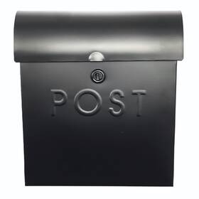Mb-44765lk Nach Locking Black Wall Mount Mailbox Durable Euro Mailboxes For Outside Features Pre